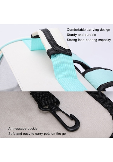 Cbtx Nefes Alabilen Kedi Sırt Çantası Katlanabilir Dış Mekan Taşınabilir Evcil Hayvan Çantası Model 2 Pembe