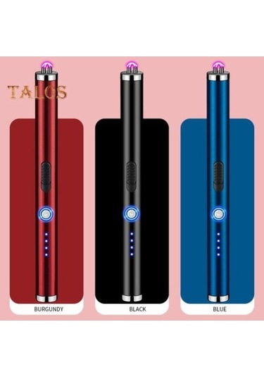 Novahub Kırmızı Elektrikli Ateşleyici - Anti-dokunmatik Düğme, Rüzgara Dayanıklı, Kamp Ve Mutfak İçin Güvenli Ateşleme Kırmızı