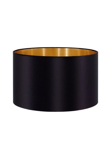 2 Adet Gold Kaplama Siyah Abajur Siyah