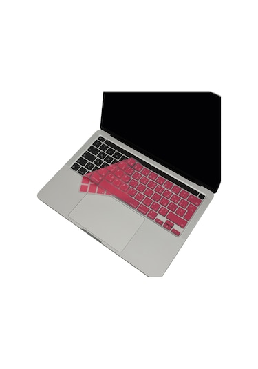 Arapça Klavye Macbook Pro Kılıf M1-m2, 13inç Touchbarlı A2338 A2289 A2251 A2141 Uk Enter İle Uyumlu Açık Pembe