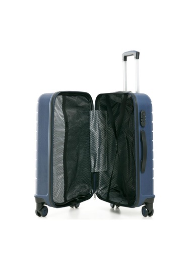 Yefa Pp Polipropilen Kırılmaz Kabin Küçük Boy Valiz Lacivert