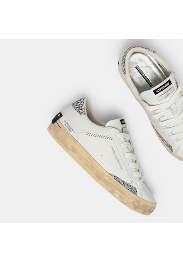 Sneaker Kadın 29000pp8.10 Crime London Dıstressed 10/c08l White Beyaz