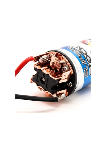 Yunboo 550 Fırçalı Motor, Tırmanma Arabaları İçin Yüksek Tork, Su Geçirmez Paslanmaz Çelik Kasa, Değiştirilebilir Karbon Fırçalar, 16 Dişli