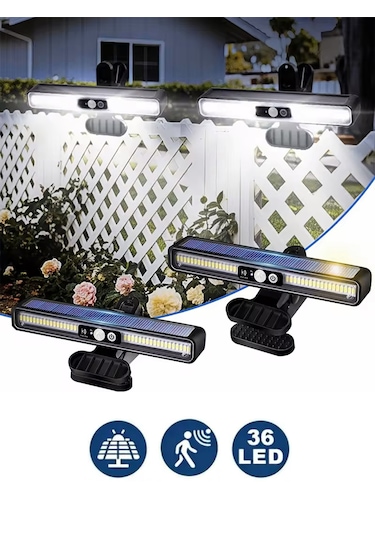 Greentech Güneş Enerjili Hareket Sensörlü Mandallı LED Aydınlatma / GT-SL29