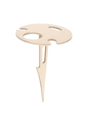 Moveevo Dışarıda Kullanıma Uygun Katlanabilir Ahşap Şarap Rafı - Çim, Plaj Ve Bahçe İçin Stüdyo Tasarımı, Şarap Fişek Ve Bardak Tutucu Diğer