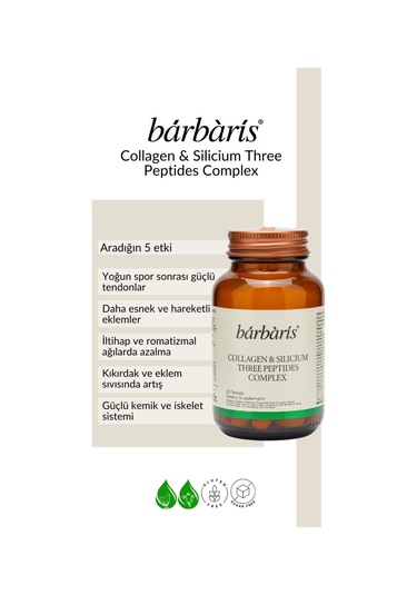 Barbaris Collagen&sılıcıum Three Peptıdes Complex 30 Tablets