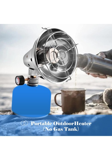 Wezone Taşınabilir Çelik Isıtıcı, Manuel Ateşleme, Gazlı Kamp Isıtıcı, Korumalı Kapağıyla Dış Mekan Isıtma, Çanta Ve Tank Tabanıyla Güvenli Taşıma