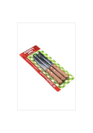 6 Lı Ahşap Saplı Biftek Steak Kesim Bıçağı