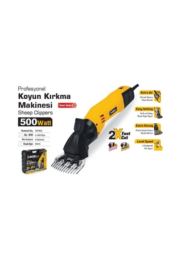 Sgs5197 Koyun Kırpma Makinası 500 Watt