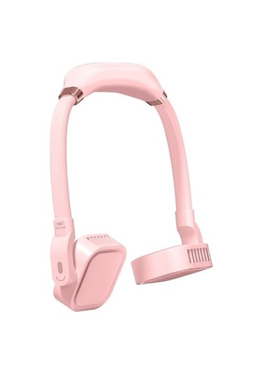 G2 Asılı Boyun Fan Açık Öğrenci Sporları Mini Usb Sessiz Fan 4000mah Kız Tozu 6183 Beyaz