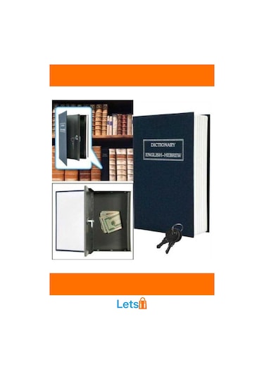 Gizli Kasa Kitap Görünümlü Dayanıklı Sözlük 1 Adet