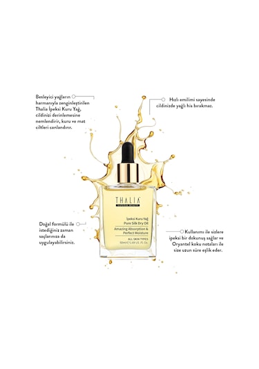 Thalia Besleyici İpeksi Nemlendiricili Kuru Yağ 50 ML