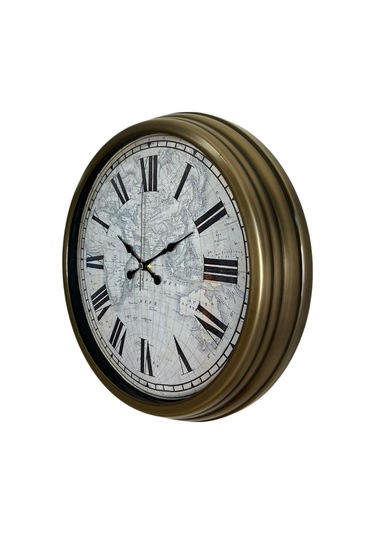 Büro Ev Ofis Hediyesi İçin 40cm Eskitme Retro Metal Duvar Saati Diğer