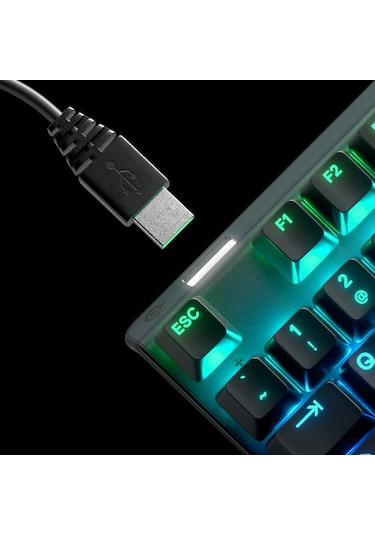Steelseries Apex 3 USB Kablolu IP32 Suya Dayanıklı RGB Oyuncu Q Klavye