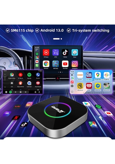 Carlinkit Tbox S2 4+64g Android 13.0 Carplay Youtube Video Oynat
