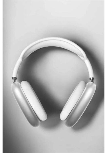 Bfs P9 Air Max Kablosuz 5.0 Mikrofonlu Bluetooth Kulaklık Beyaz Yüksek Ses Kaliteli