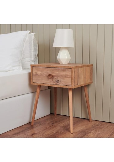 Just Home Mila Tek Çekmeceli Komodin - Atlantik Çam Atlantik Çam
