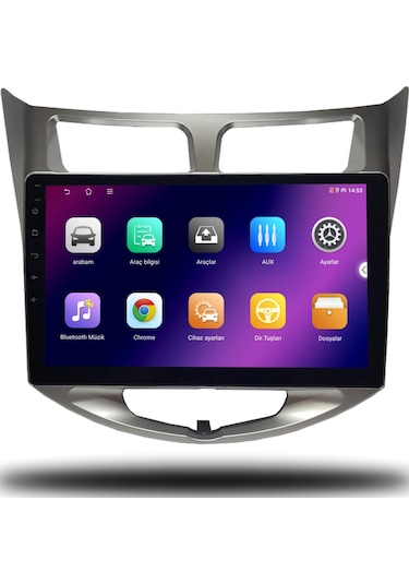 Carplayer Hyundai Accent Blue 2011-2019 Uyumlu Android Multimedya 6gb Ram 64gb Hafıza