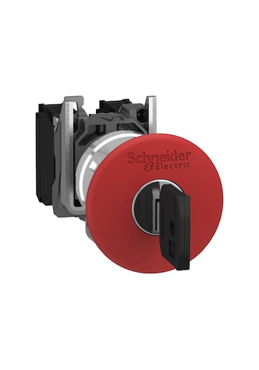 Schneider XB4BS9442 1Nk 22 MM Metal Kilitli Acil Stop Butonu