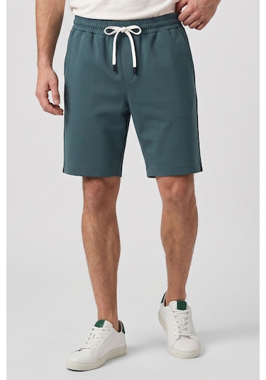 Tommy Life Orman Yeşili Standart Fit Basic Arka Cepli Erkek Şort - 81314 Yeşil