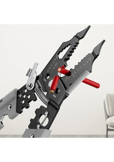Symbee A635 Model Elektrikçi Pense - Tel Soğutma, Kesme Ve Presleme İşlevleriyle Çelikten Yapılmış Çok Amaçlı Alet