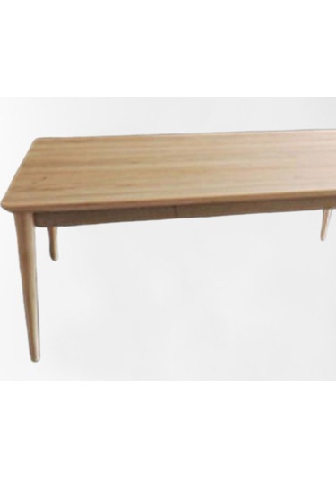 Bengimobilya Masa Retro Kayın Ahşap Panel Tabla Ve Torna Ayak Ham Masa Itinalı (396430240)