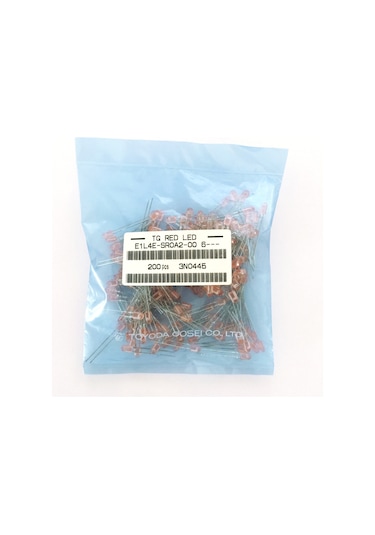 4mm Bacaklı Kırmızı Oval Led Diyot - Toyoda-gosei Marka- 200 Adet