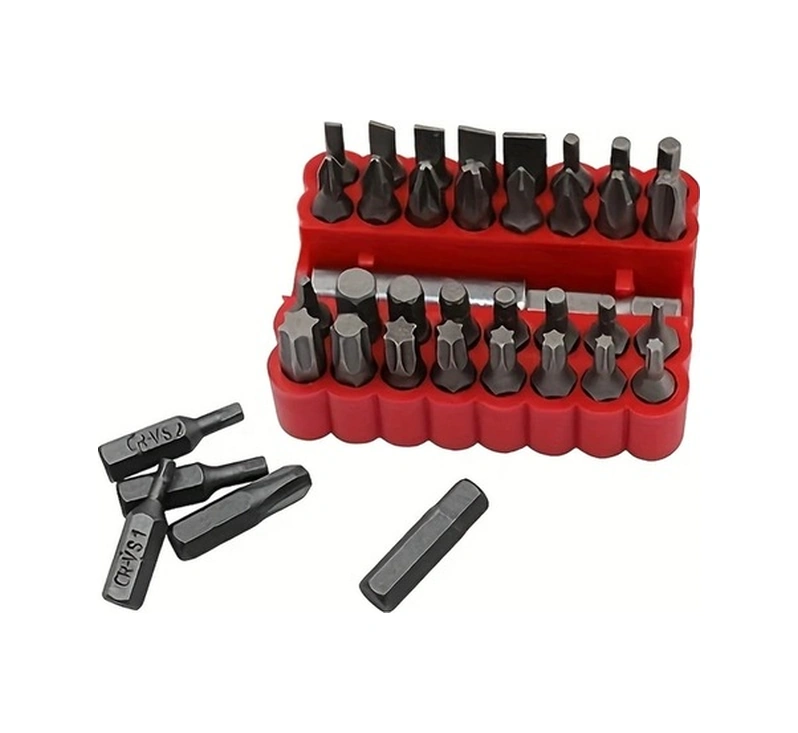 Trendooze 33 Parça Tornavida Ucu Seti Manyetik Tornavida Bits Torx Hex Star Çubuk