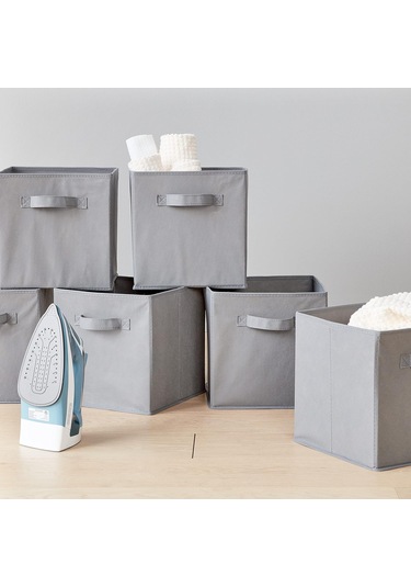 Mufunye 4'lü Katlanır Saklama Küpü Seti, Gri Diğer