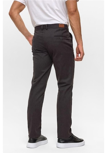 Antrasit Regular Armürlü Pantolon Antrasit