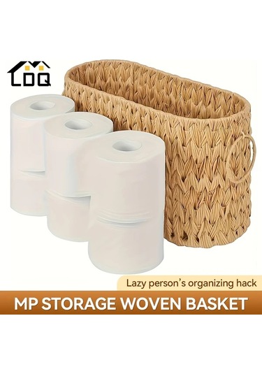 Honeybeeshop Ldq Tuvalet Kağıdı Tutucu Sepeti Kahve Rengi Montaj Gerektirmez Banyo Depolama Rafı Kahve Rengi