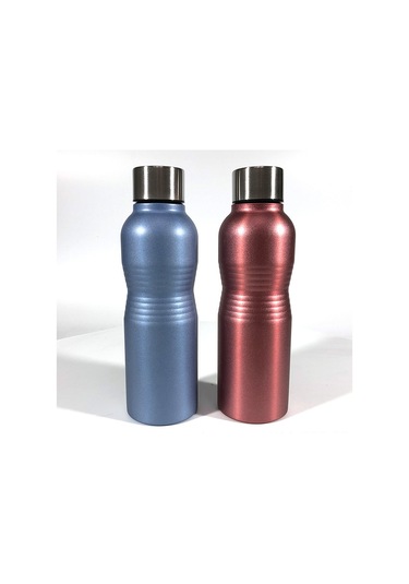 Samdoo Siyah 750ml Çelik Paslanmaz Çelik Termos Bardak, Outdoor Spor Araçlarda Kullanım, Bel Daraltıcı Düz Açık Tasarım Çok Renkli