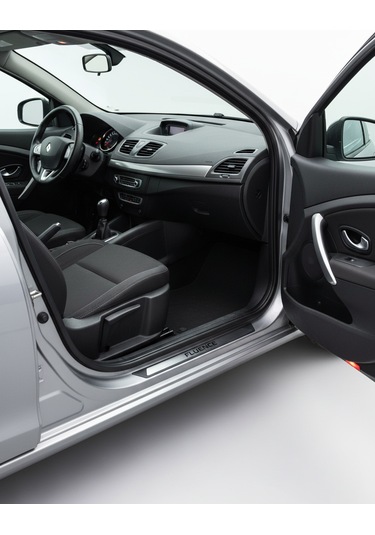 Renault Fluence Krom Kapı Eşik Koruması Black Edition 2010-2013 4 Parça