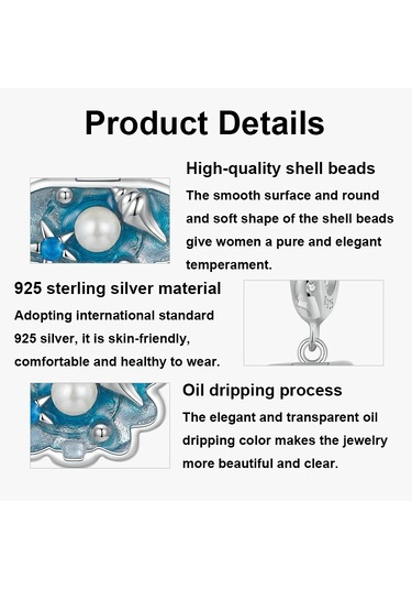 S925 Ayar Gümüş Açılabilir Ve Kapatılabilir İçi Boş Üç Boyutlu Tarak Boncuk Kolye Scc2884 Çok Renkli