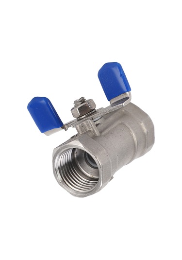 Lemestar 304 Paslanmaz Çelik Dn15 1/2" Npt Kanal Şekli Topak Valfi, Yumuşak Dichtung, Kelepçe Kolu, 1000wog, Suya Yağa Gaz'a Uygun