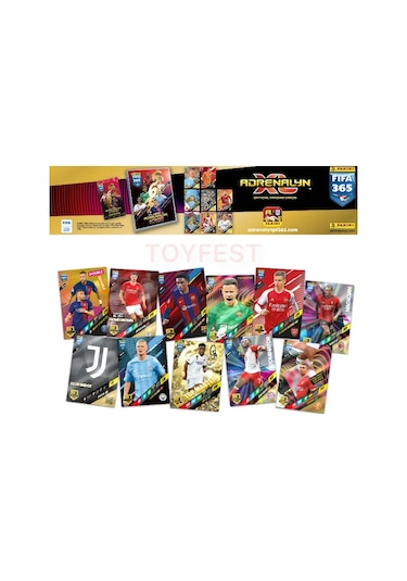 Panini Adrenalyn Fifa 365 - 2024 Official Trading Card Futbolcu Kartları Etiketi 16 Paket
