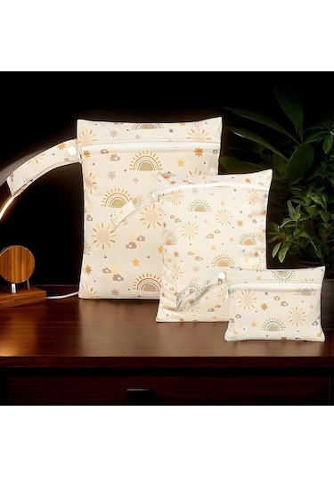 Bebek Nem Geçirmez Çanta, Plaj Çantası 3 Parçalı Set, Su Geçirmez Seyahat Saklama Çantası, Kamp, Yüzme Havuzu Ve Seyahat Bezleri İçin Uygundur Diğer