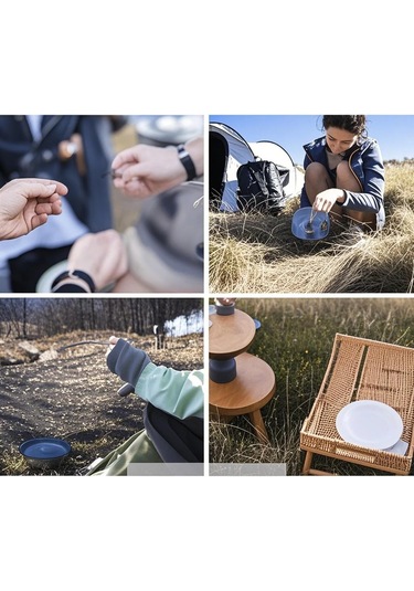 Ranyeek Tomshoo Paslanmaz Çelik Kayak Kasesi Sabit Saplı 500ml - Isıya Dayanıklı Yemek/türkiye Kası Çok Renkli