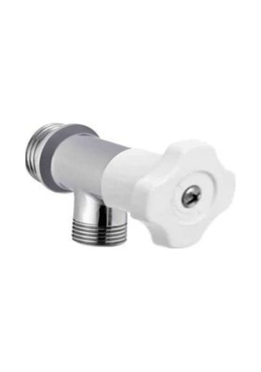 Mintev Yonca Model Beyaz Kumlu Döndürmeli Ara Musluk Krom