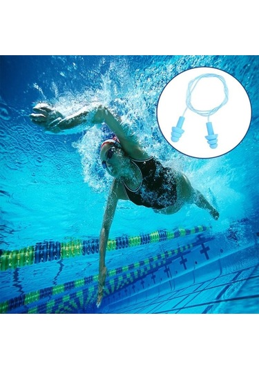 Uyku İçin 5 Çift Kablolu Kulak Tıkacı, Silikon Kulak Tıkacı, Tekrar Kullanılabilir Gürültü Önleyici Kulak Tıkacı İş, Uyku, Yüzme İçin Uygundur.