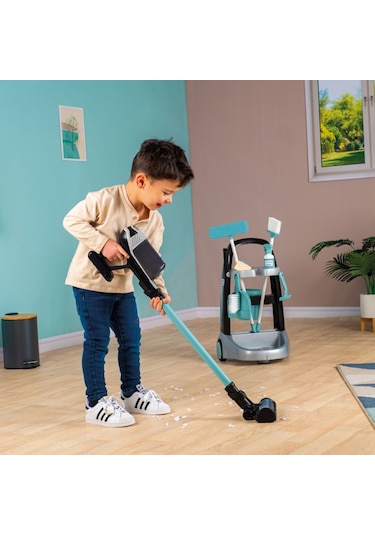 Smoby Rowenta Temizlik Seti Arabası Ve Elektrik Süpürgesi