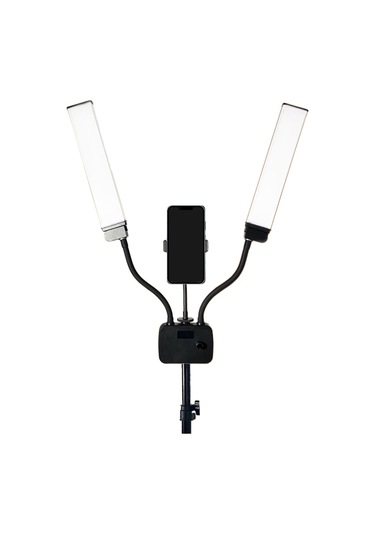 Kilifone - Işıklı Telefon Tutucu Ring Light Al45x - Siyah - T37812