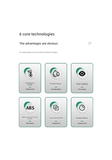 Trendooze Minimalist Beyaz İç Ortam Higrometre - 10 Kancalı Um57478-4