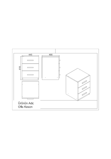 Robinhome Robin Home Verona Abce Ofis Büro Masa Takımı Barok-Gri