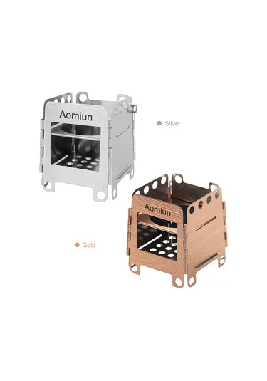 Tenfowee Stok Tipi Odun Fırını, Paslanmaz Çelik Gövde, Yüksek Isı Dayanımı, Verimli Yakıt Kullanımı, Gümüş Renk, Taşınabilir Çanta İle Gümüş