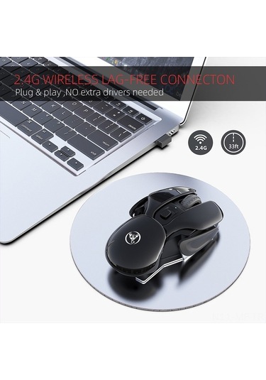 Novahub Kablosuz Fare Hxsj T37 - 3 Dpı Ayarı, 500mah Şarj Ed., Sessiz Optik Tasarım Optik