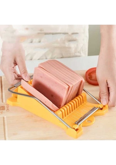 Pazly Cbtx Ja-958 Öğle Yemeği Et Jambon Dilimleme Ev Meyve Kesici Muz Ve Dilimleme Mutfak Yumurta Kesici Sarı Sarı