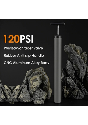 Reedark Alüminyum 120psı Yüksek Basınçlı Bisiklet Pompa - Taşınabilir Elden, İki Tip Uçlu, Gizli Hortumlu, Bisiklet Motosiklet Top Lastikler İçin Çok Renkli