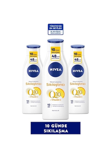 Nivea Q10 Vücut Sıkılaştırıcı Losyon 250 Ml X3