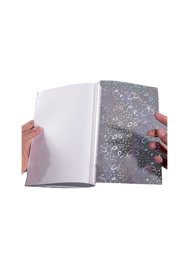 Hombey 20 Adet A4 Boy 210x297mm Parlak Tozlu Soğuk Lamine Film - Otomatik Yapışkan, Makine Gerektirmeyen, Fotoğraf/ Belgeler İçin Koruyucu Folyo